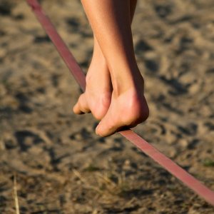 "It’s taking a lot of effort and energy to maintain my balance and keep putting one foot in front of the other." http://assets5.tribesports.com/system/sports/images/000/001/314/original/20130125182402-tightrope-walking.jpg